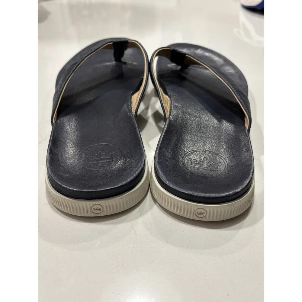Peter Millar Flip Flop Sandals Mens 13 Navy Blue Crown Hyperlight Slide